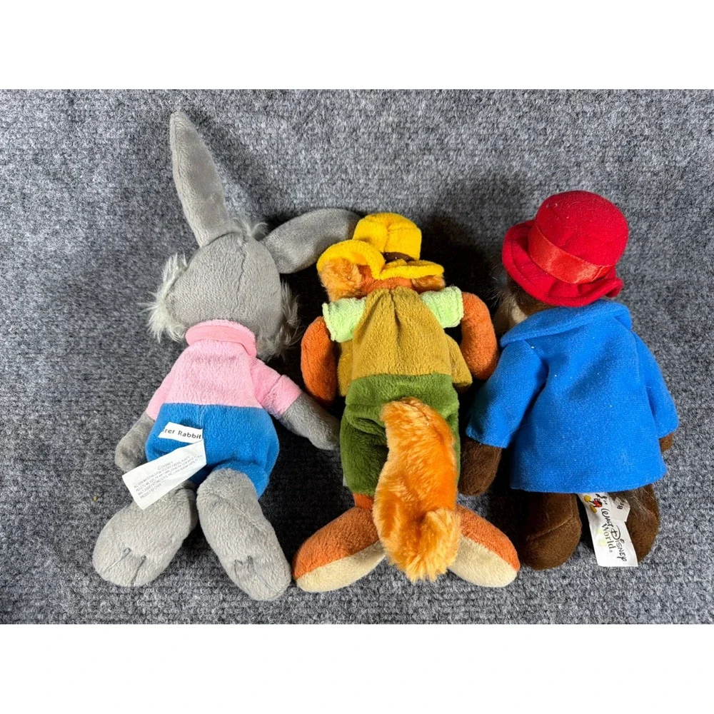Vintage 1977 Disney Brer Rabbit Tar Baby Book & Plush Set Brer Fox Bear Rare